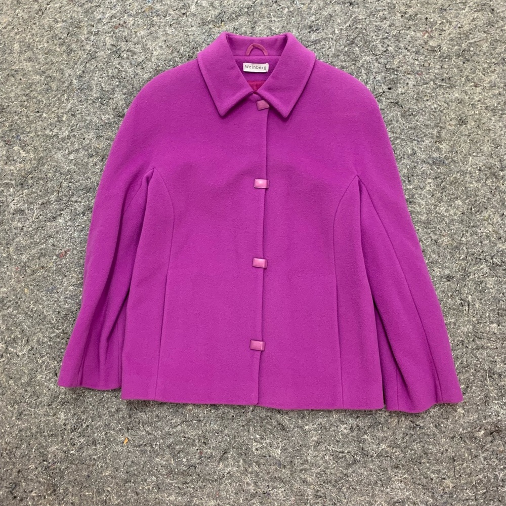 Vintage Weinberg Wool Cashmere purple coat 38